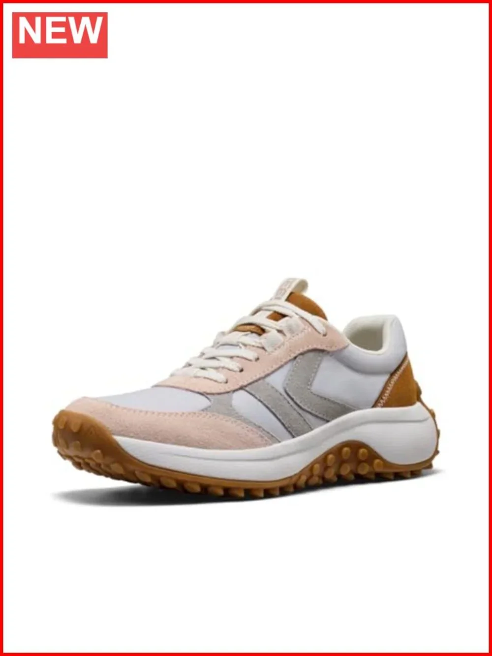Retro Style Hiking Sneakers Suede Leather with Arch Support & Lace-Up Closure